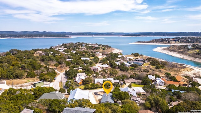 2165 Colleen Dr, Canyon Lake, TX 78133 - aerial view of residential area with a nearby body of water