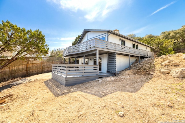 2165 Colleen Dr, Canyon Lake, TX 78133 - rear view of property with a deck