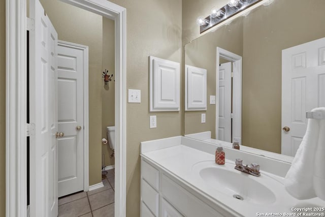 2363 Oak Pebble, New Braunfels, TX 78132 - bathroom with tile patterned flooring and vanity
