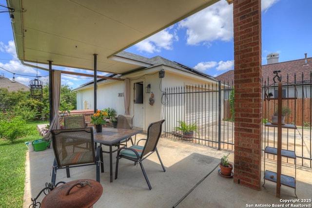 2363 Oak Pebble, New Braunfels, TX 78132 - view of patio / terrace with outdoor dining area