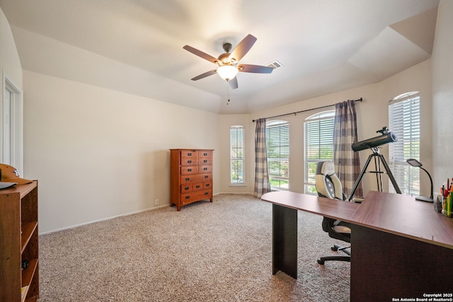 20926 Encino Dawn, San Antonio, TX 78259 - carpeted office with a ceiling fan and baseboards