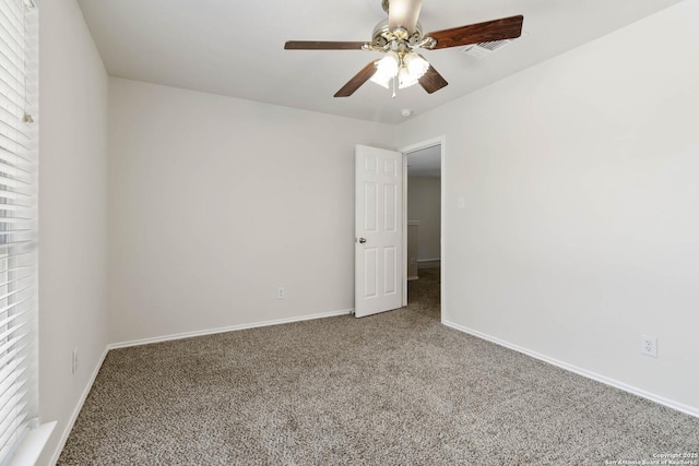10107 Roseangel, Helotes, TX 78023 - carpeted empty room with a ceiling fan and baseboards