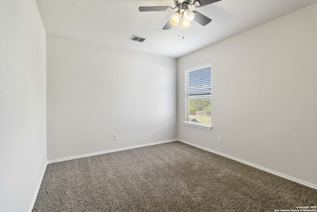10107 Roseangel, Helotes, TX 78023 - unfurnished room with carpet flooring and a ceiling fan