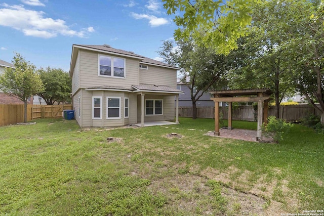 10107 Roseangel, Helotes, TX 78023 - back of house featuring a patio, a fenced backyard, and a shingled roof