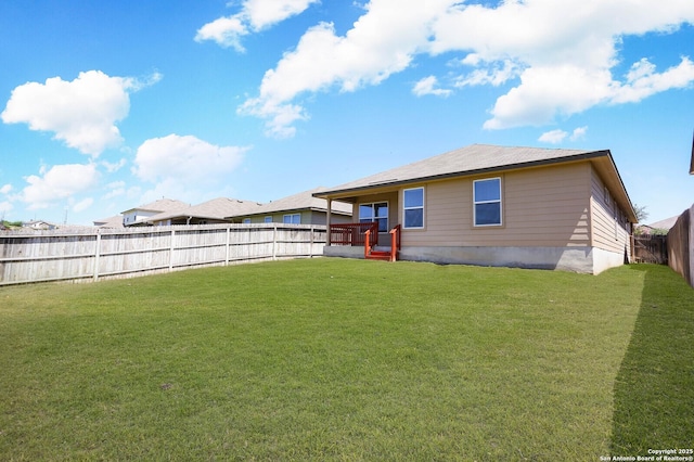 13027 Maestro Spark, San Antonio, TX 78252 - rear view of house with a fenced backyard