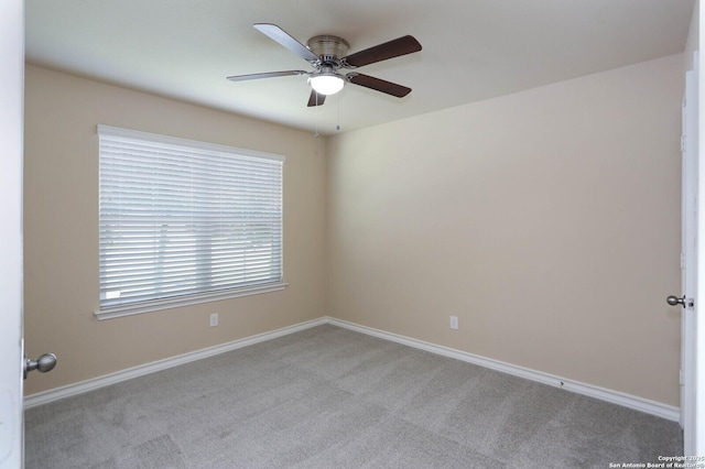 13027 Maestro Spark, San Antonio, TX 78252 - carpeted empty room featuring ceiling fan and baseboards