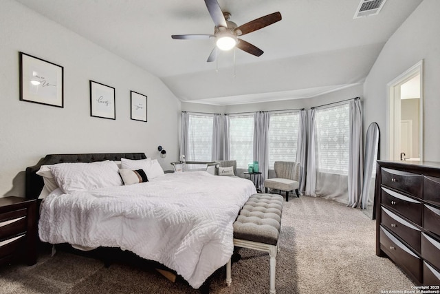 13019 Louberg, San Antonio, TX 78253 - bedroom featuring lofted ceiling, carpet, and ceiling fan