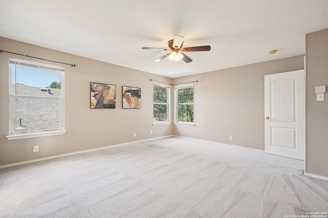 614 Granite Clf, San Antonio, TX 78251 - carpeted spare room featuring ceiling fan and baseboards