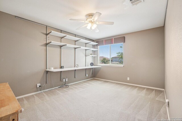 614 Granite Clf, San Antonio, TX 78251 - carpeted empty room featuring ceiling fan and baseboards
