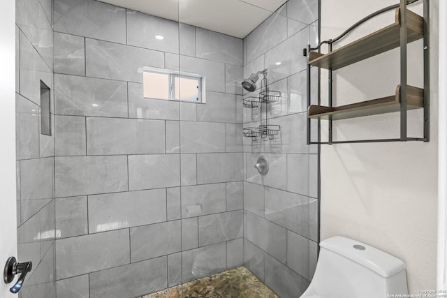 6402 Quiet Frst, San Antonio, TX 78239 - bathroom with tiled shower and toilet