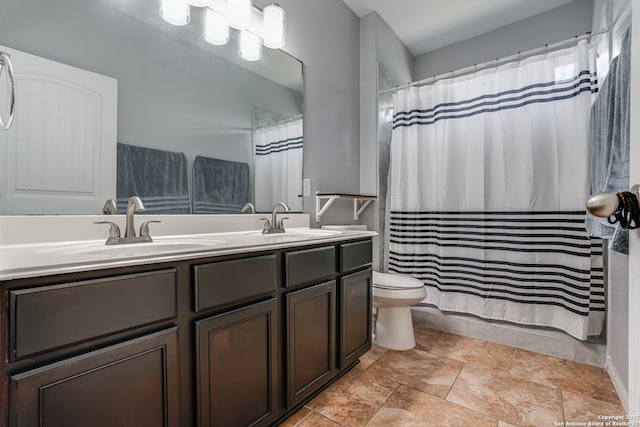 1038 Marquette, San Antonio, TX 78228 - full bath with double vanity and a shower with curtain