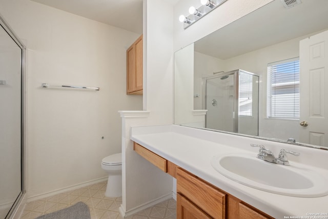 6410 Ruffled Grouse, San Antonio, TX 78233 - full bath featuring a shower stall, vanity, and tile patterned floors