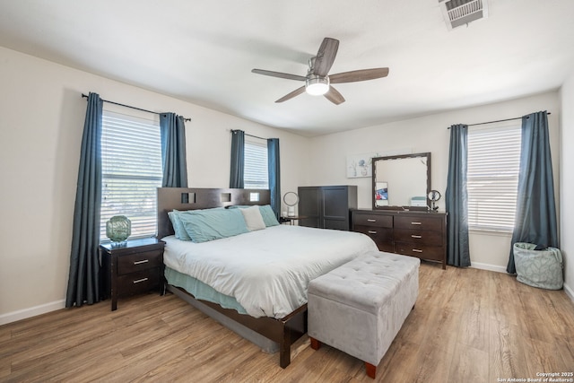 6410 Ruffled Grouse, San Antonio, TX 78233 - bedroom featuring light wood-style flooring and ceiling fan