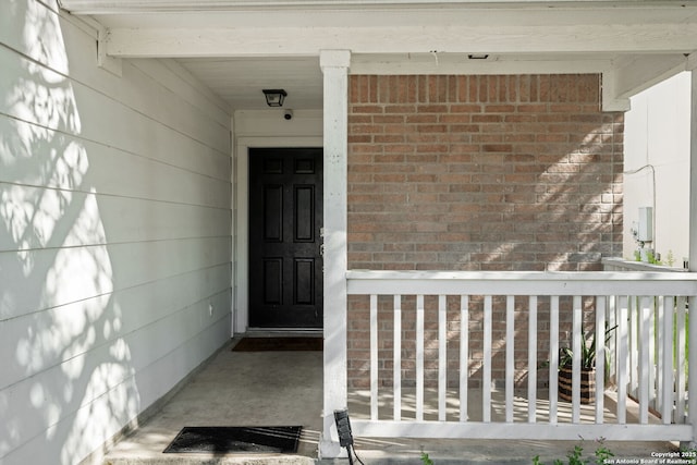 6410 Ruffled Grouse, San Antonio, TX 78233 - property entrance featuring brick siding and covered porch