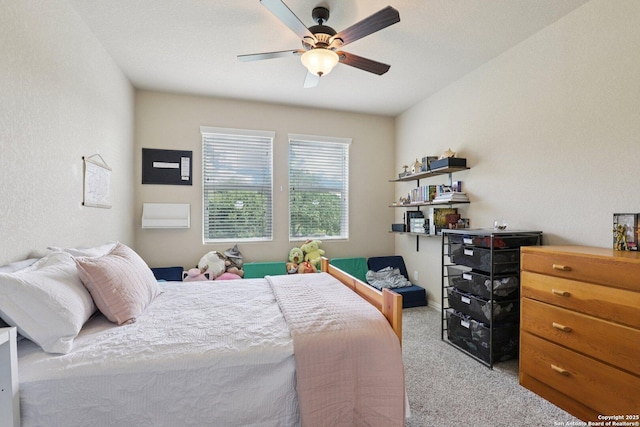 3403 Navajo Peace, San Antonio, TX 78261 - bedroom with light colored carpet and ceiling fan