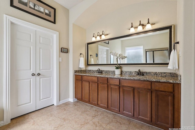 3403 Navajo Peace, San Antonio, TX 78261 - full bath with double vanity and tile patterned flooring