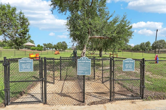 3403 Navajo Peace, San Antonio, TX 78261 - view of property's community with a dog friendly area and a gate