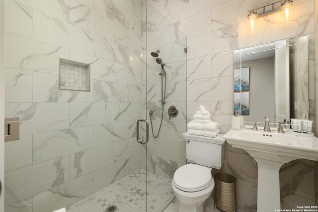 19727 La Sierra Blvd, San Antonio, TX 78256 - full bath with tile walls and a shower stall