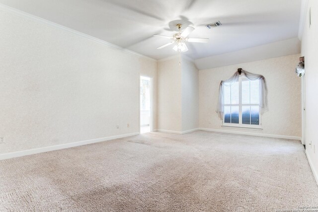 2430 Trace Oak, San Antonio, TX 78232 - carpeted spare room featuring ceiling fan, healthy amount of natural light, and ornamental molding