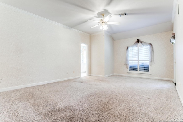 2430 Trace Oak, San Antonio, TX 78232 - carpeted spare room featuring ceiling fan, healthy amount of natural light, and ornamental molding