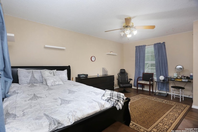 13111 Burgundy Pt, San Antonio, TX 78217 - bedroom featuring wood finished floors and a ceiling fan