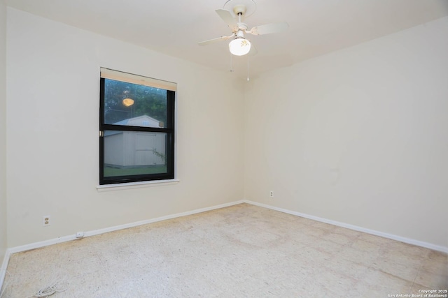 118 Meadow Park, San Antonio, TX 78227 - empty room with baseboards and ceiling fan