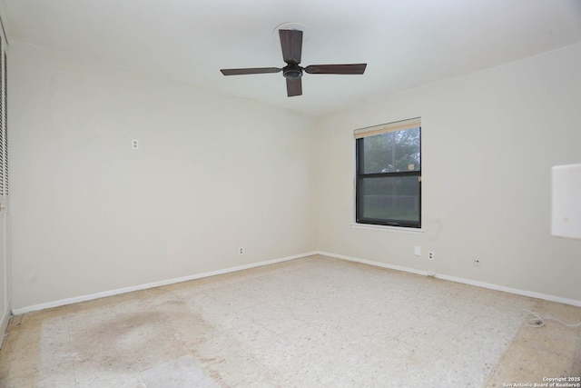 118 Meadow Park, San Antonio, TX 78227 - unfurnished room featuring baseboards and ceiling fan