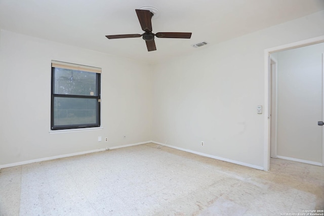 118 Meadow Park, San Antonio, TX 78227 - spare room with tile patterned floors and a ceiling fan
