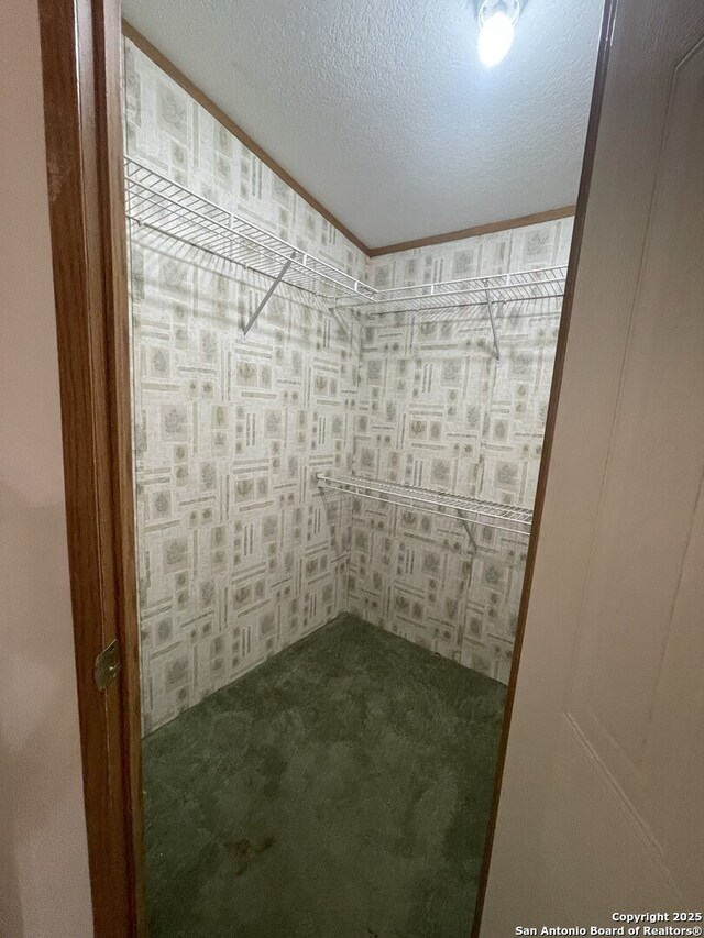 207 S Edwards, Charlotte, TX 78011 - bathroom featuring a textured ceiling