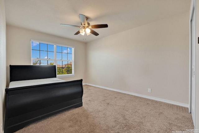 15442 Cooks Petrel, San Antonio, TX 78253 - carpeted bedroom with baseboards and a ceiling fan