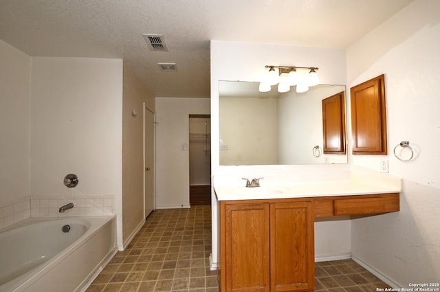 245 Gatewood, Cibolo, TX 78108 - full bathroom featuring a garden tub and vanity