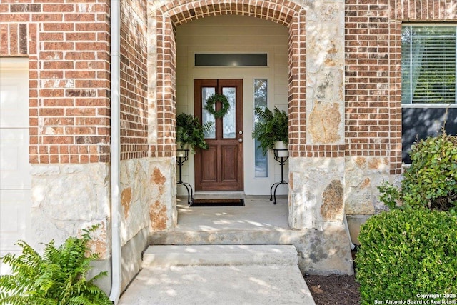 25702 Coleus, San Antonio, TX 78261 - property entrance featuring brick siding