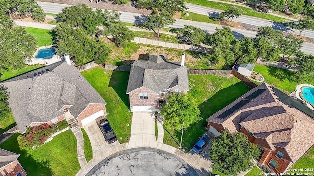 25702 Coleus, San Antonio, TX 78261 - bird's eye view of a pool area