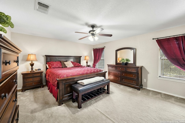 20630 Creek Riv, San Antonio, TX 78259 - bedroom featuring light colored carpet and a ceiling fan