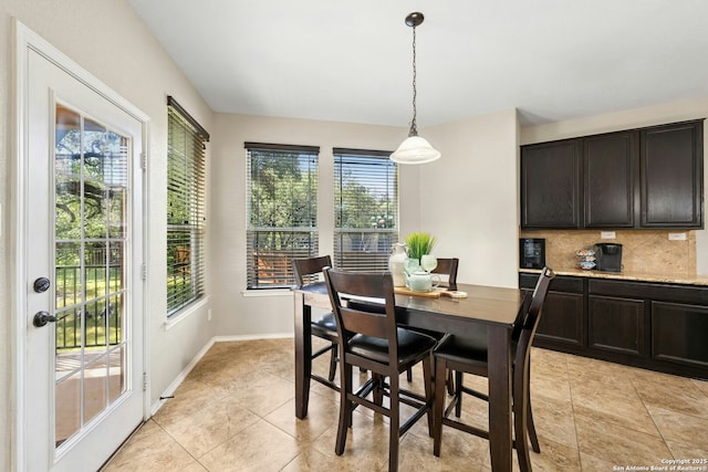20630 Creek Riv, San Antonio, TX 78259 - dining room with light tile patterned floors and baseboards