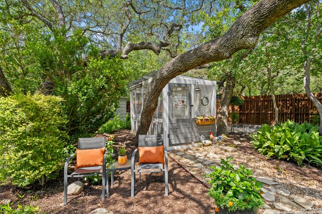 2026 Encino Vista St, San Antonio, TX 78259 - view of yard featuring an outdoor structure