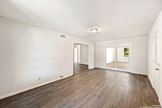 162 Morning Vly, San Antonio, TX 78227 - unfurnished room featuring dark wood-style flooring and baseboards