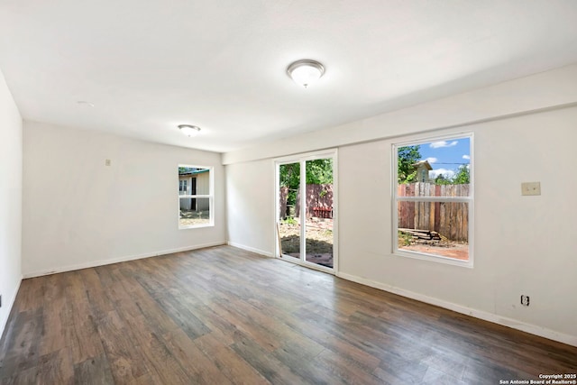 162 Morning Vly, San Antonio, TX 78227 - spare room featuring wood finished floors and baseboards