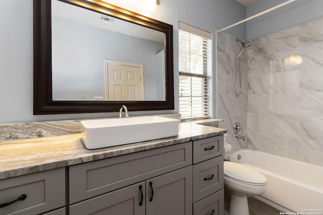 345 Blackbird, Spring Branch, TX 78070 - full bath featuring vanity, tub / shower combination, and healthy amount of natural light