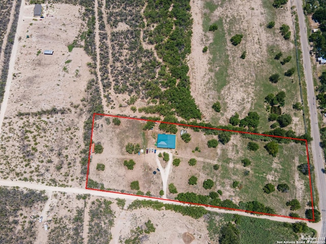 114 Pace Miller, Del Rio, TX 78840 - overview of rural landscape with property boundaries highlighted