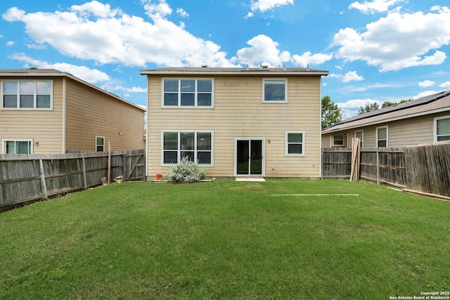 2702 Harvest Crk, San Antonio, TX 78244 - rear view of house with a fenced backyard