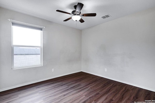 2702 Harvest Crk, San Antonio, TX 78244 - spare room with wood finished floors and a ceiling fan