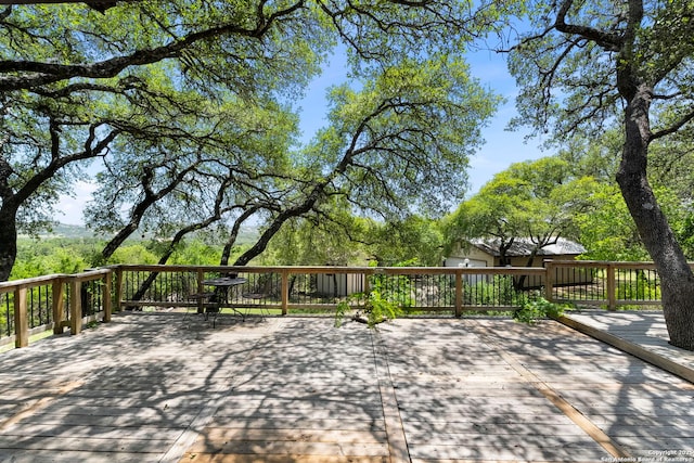 25615 Dull Knife Trl, San Antonio, TX 78255 - view of wooden deck