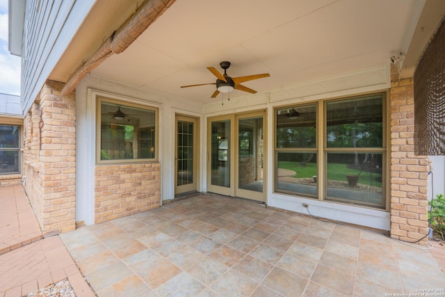 14519 Parksite Woods, San Antonio, TX 78249 - view of patio featuring ceiling fan