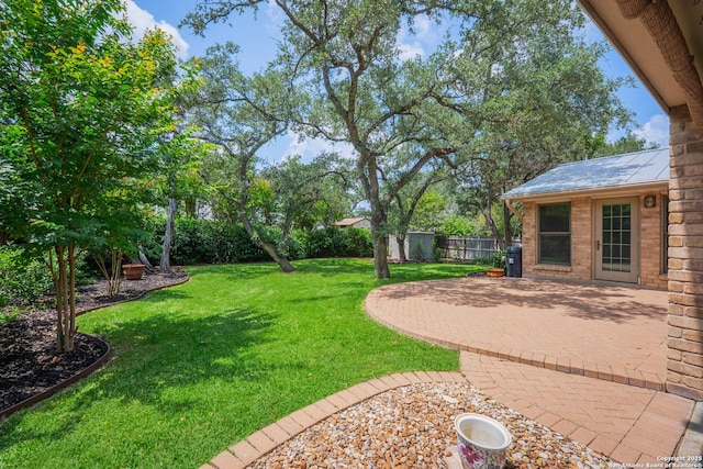 14519 Parksite Woods, San Antonio, TX 78249 - view of yard featuring a patio