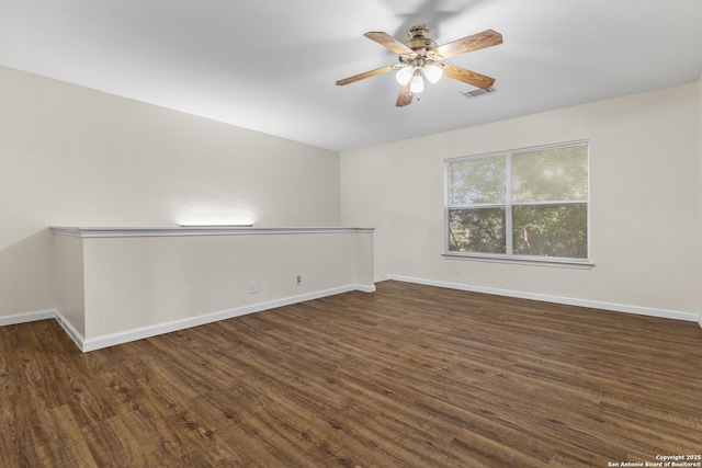 3934 Knollhaven, San Antonio, TX 78247 - unfurnished room featuring a ceiling fan and wood finished floors