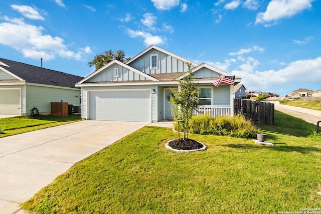 5331 Fair Moon, Bulverde, TX 78163 - view of front of property featuring board and batten siding, a garage, and concrete driveway