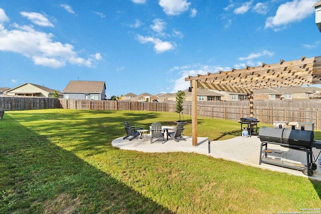5331 Fair Moon, Bulverde, TX 78163 - fenced backyard featuring a patio and a residential view
