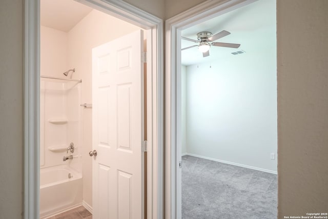 27422 Bighorn Sheep, Boerne, TX 78015 - full bath with  shower combination and ceiling fan