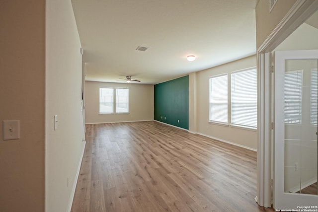 27422 Bighorn Sheep, Boerne, TX 78015 - empty room featuring wood finished floors and a ceiling fan